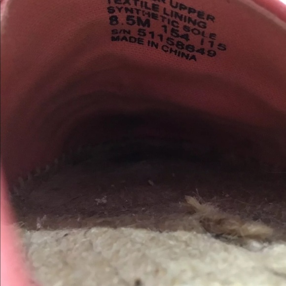 TORY BURCH NAPPA LEATHER RED COLOR BLOCK ESPADRILLE FLAT SIZE 8.5 - Picture 7 of 7